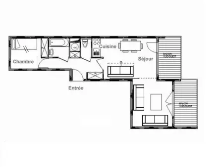 Appartement lumineux près des pistes avec balcon - Photo 2