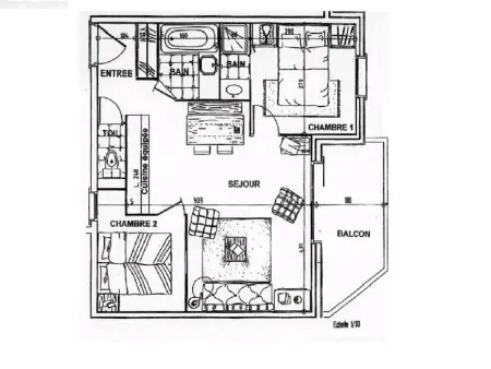 Appartement lumineux 3 pièces avec balcon, proche des pistes - Photo 14