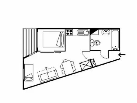 Appartement moderne et lumineux proche pistes avec balcon - Photo 12