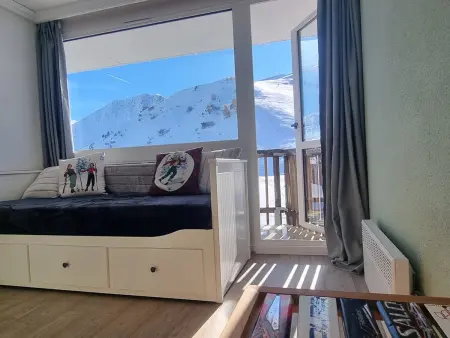 Studio charmant sud  Au pied des pistes  Balcon avec magnifique vue - Photo 2