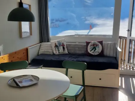 Studio charmant sud  Au pied des pistes  Balcon avec magnifique vue - Photo 6