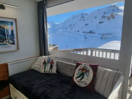 Studio charmant sud  Au pied des pistes  Balcon avec magnifique vue - Photo 9