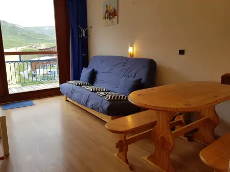Studio 5 pers. à Arc 2000, vue pistes, balcon, Appartement 5 personnes à Les Arcs 2000 - Photo 1