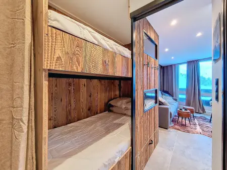 Studio moderne skis aux pieds avec balcon, Appartement 3 personnes à Les Menuires - Photo 9