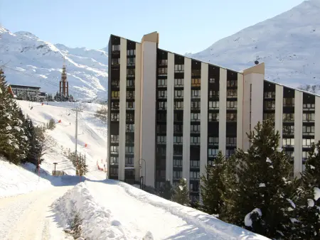 Studio moderne skis aux pieds avec balcon, Appartement 3 personnes à Les Menuires - Photo 17