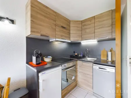 Studio cabine à 80m des pistes avec parking et balcon exposé sud - Photo 2