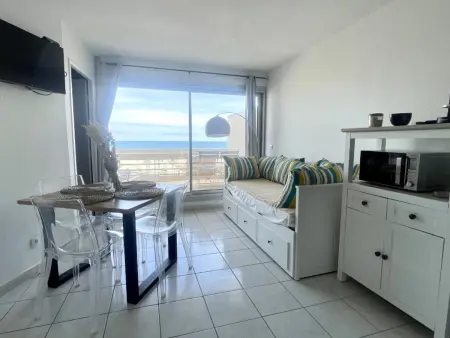 Appartement rénové avec piscine commune, 4 couchages, climatisé, wifi, terrasse vue mer - Photo 11