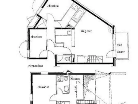 Appartement duplex 5 pièces rénové, Crève-Coeur, 8 pers, animaux acceptés - Photo 9
