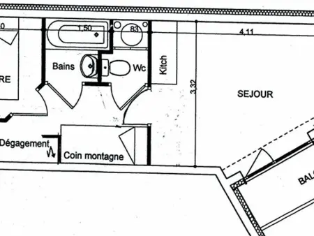 Charmant 2 pièces avec balcon, départ des randonnées, parking et ascenseur - Photo 14