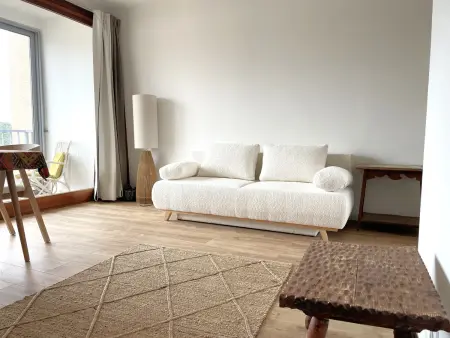 Studio confortable avec vue mer, loggia, animaux acceptés et parking privatif - Photo 4