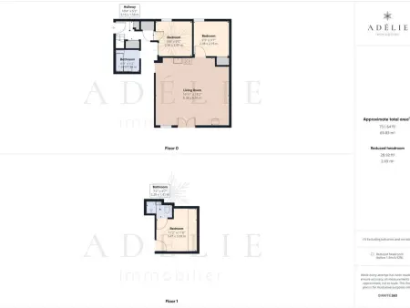 T4 duplex centre La Rosière, rénové, 8 pers, parking, wifi, proche pistes - Photo 15