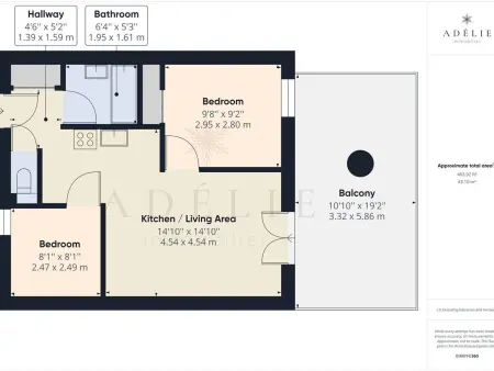 Charmant appartement 3* de 2 chambres avec balcon en plein centre, proche pistes et commerces - Photo 14