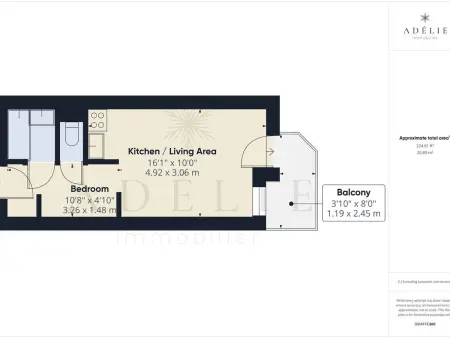 Studio Sud 4 pers, balcon, à 50m des pistes et 200m des commerces, idéal pour familles - Photo 10