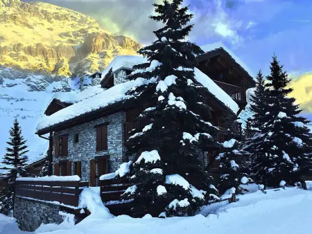 Appartement-chalet de standing avec cheminée et hammam, idéalement situé sur le front de neige de Val d'Isère - Photo 1