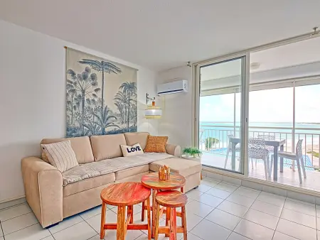 Studio Spacieux avec Vue Mer et Piscine, Appartement 3 personnes à Saint Martin - Photo 4