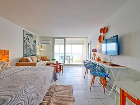 Studio Spacieux avec Vue Mer et Piscine, Appartement 3 personnes à Saint Martin - Photo 12