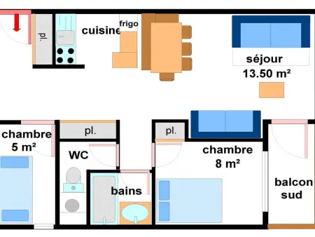 Appartement cosy 7 pers à 300m des pistes à Lanslebourg - Photo 5