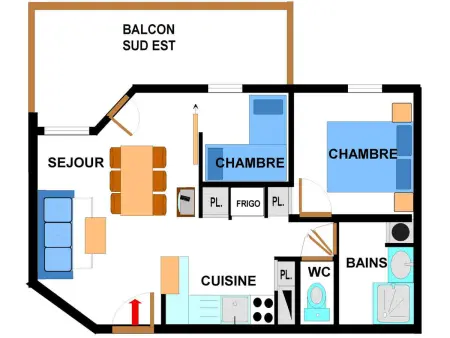 Spacieux appartement 6 pers. au pied des pistes avec parking et WIFI - Photo 5