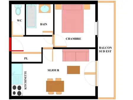 Appartement cosy 4 pers. au pied des pistes avec piscine et parking - Photo 5