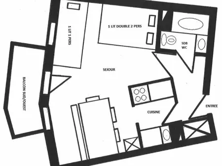 Studio cosy rénové avec balcon, proche pistes/commerces, à Montchavin La Plagne - Photo 8