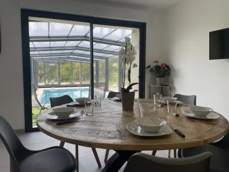 Gîte avec piscine chauffée, jardin privé et climatisation - Photo 4