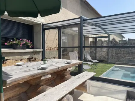 Gîte avec piscine chauffée, jardin privé et climatisation - Photo 18