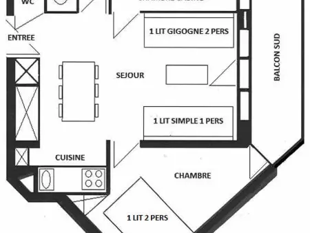 Appartement cosy 2 pièces + cabine, ski-in/ski-out, balcon sud, rénové, 6 pers, Montchavin Les Coches - Photo 11