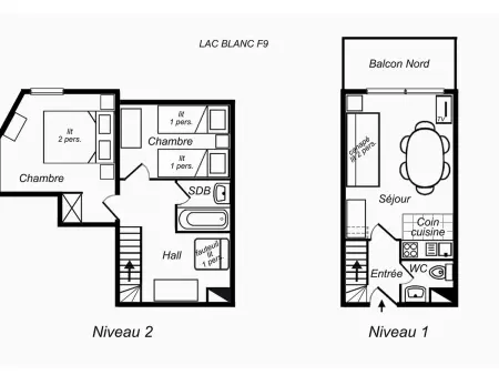 Duplex Calme 3 Pièces, 6/7 Pers., Appartement 6 personnes à Méribel - Photo 10