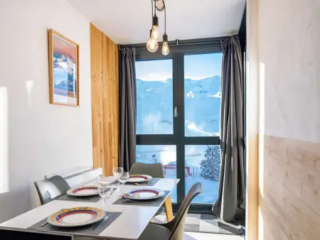 Charmant 2 Pièces Rénové Val Thorens - 4 Pers, Ski aux Pieds, Balcon, Wi-Fi - Photo 3