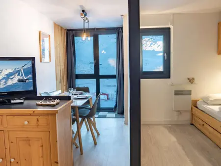 Charmant 2 Pièces Rénové Val Thorens - 4 Pers, Ski aux Pieds, Balcon, Wi-Fi - Photo 4