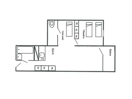 Appartement 2 pièces pour 6 pers. à Arc 2000, balcon Sud, proche pistes - Photo 12