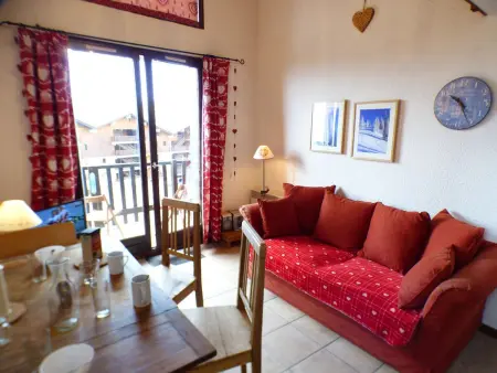 Studio mezzanine Les Saisies, 4 pers, centre station - Photo 1