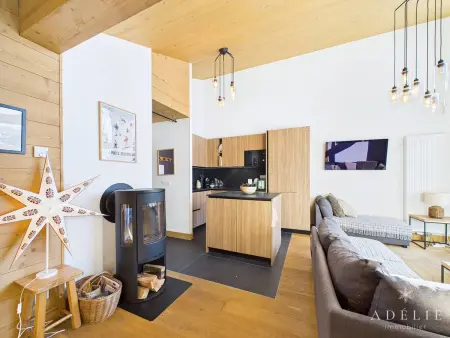 Superbe Apt 5P au Centre, 200m des Pistes, 3 SDB, Mezzanine, Balcon Sud, Parking, WiFi - Photo 2