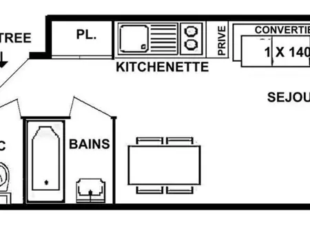 Appartement cosy, 4 pers., Les Saisies, proche pistes - Photo 2
