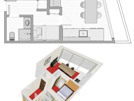 Studio cozy avec alcôve, lumineux, animaux admis, Val-d'Isère - Photo 8