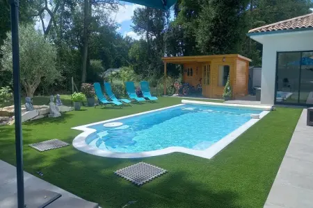 holiday home with private pool Margaux Cantenac, Maison à Margaux avec piscine et vignobles - Photo 15