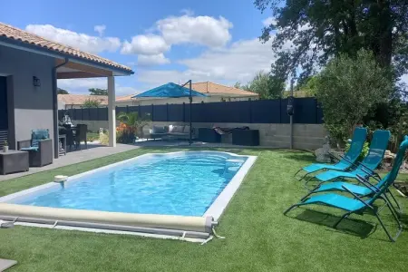 holiday home with private pool Margaux Cantenac, Maison à Margaux avec piscine et vignobles - Photo 17
