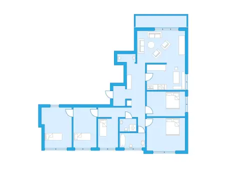 Regina Apt Golfblick, Appartement 7 personnes à Davos - Photo 5