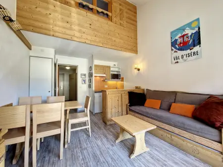 Studio avec mezzanine, balcon, parking proche pistes Val-d'Isère - Photo 10