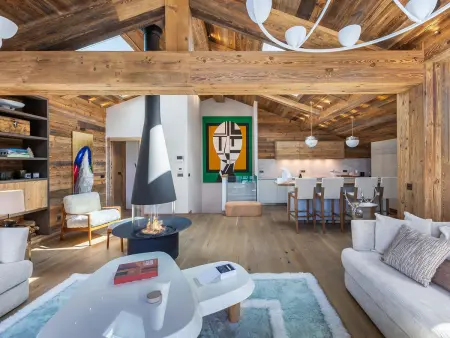 Penthouse à Megève avec piscine et animaux admis, 10 pers. - Photo 4
