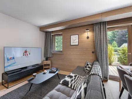 Bel appartement à Megève dans résidence avec piscine - Photo 1