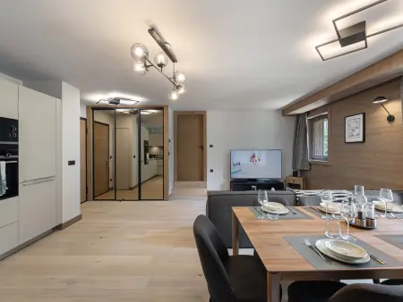 Bel appartement à Megève dans résidence avec piscine - Photo 5