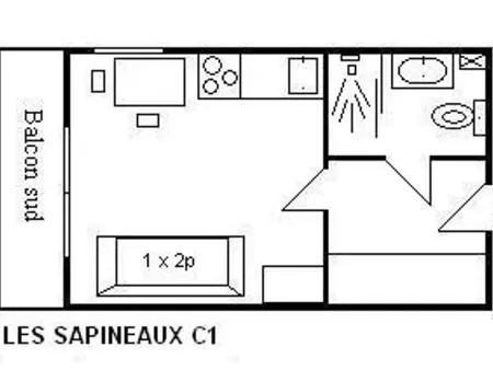 Charmant Studio Rénové pour 3 Personnes à Méribel, Proche Pistes et Commerces, Balcon Sud - Photo 21