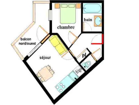 Appartement cosy 4 pers, pieds des pistes et piscine, Val-Cenis - Photo 5