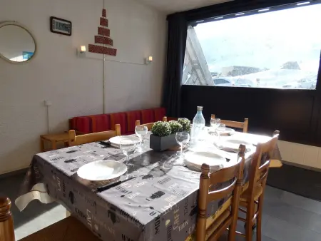 Studio cabine 6 pers. avec balcon exposition Sud, salon avec LCD et DVD, cuisine équipée, casier à ski - Photo 3