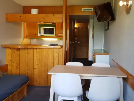 Studio skis aux pieds pour 5 pers, Les Arcs 1800, animaux admis - Photo 1