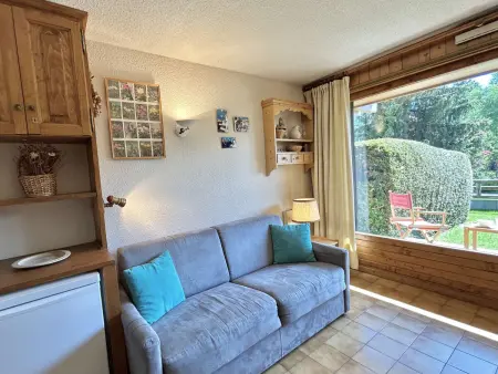 Studio Alcôve Cosy, 4 Pers, Jardin, Parking, Proche Télécabine et Golf - Megève - Photo 3