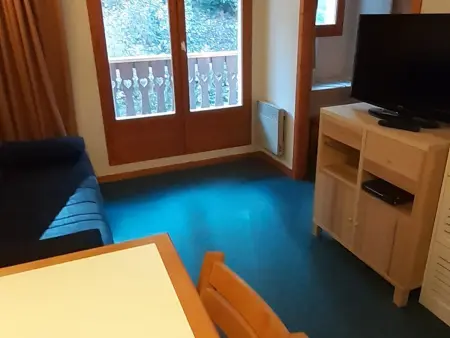 Studio cabine central pour 4 pers, balcon, Appartement 4 personnes à Valfréjus - Photo 8