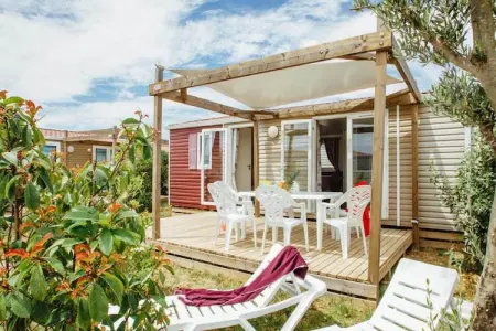 Caravanpark Domaine Sainte Véziane Bessan  Mobilhome Confort 3ch 6p, Mobil-home à Bessan avec piscine commune - Photo 3