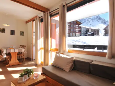 Studio rénové au pied des pistes, balcon, pour 4 personnes - Photo 4